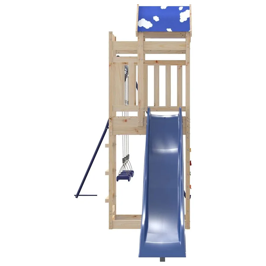 Aire de jeux d'extérieur bois de pin massif - 5