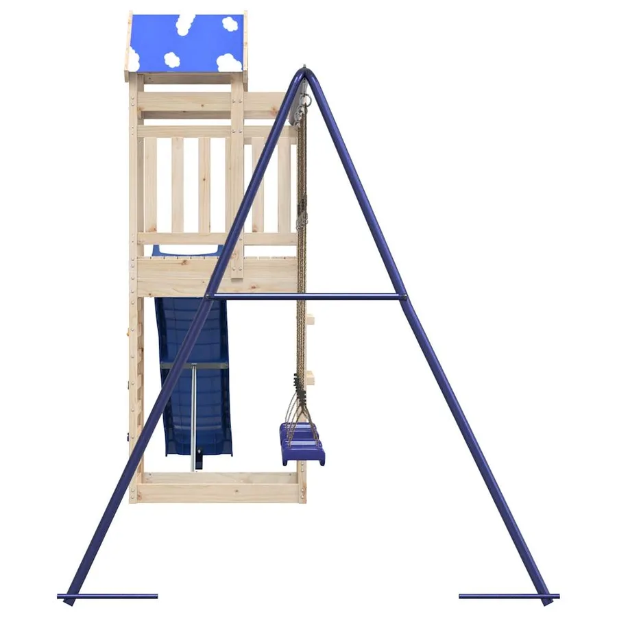 Aire de jeux d'extérieur bois de pin massif - 6