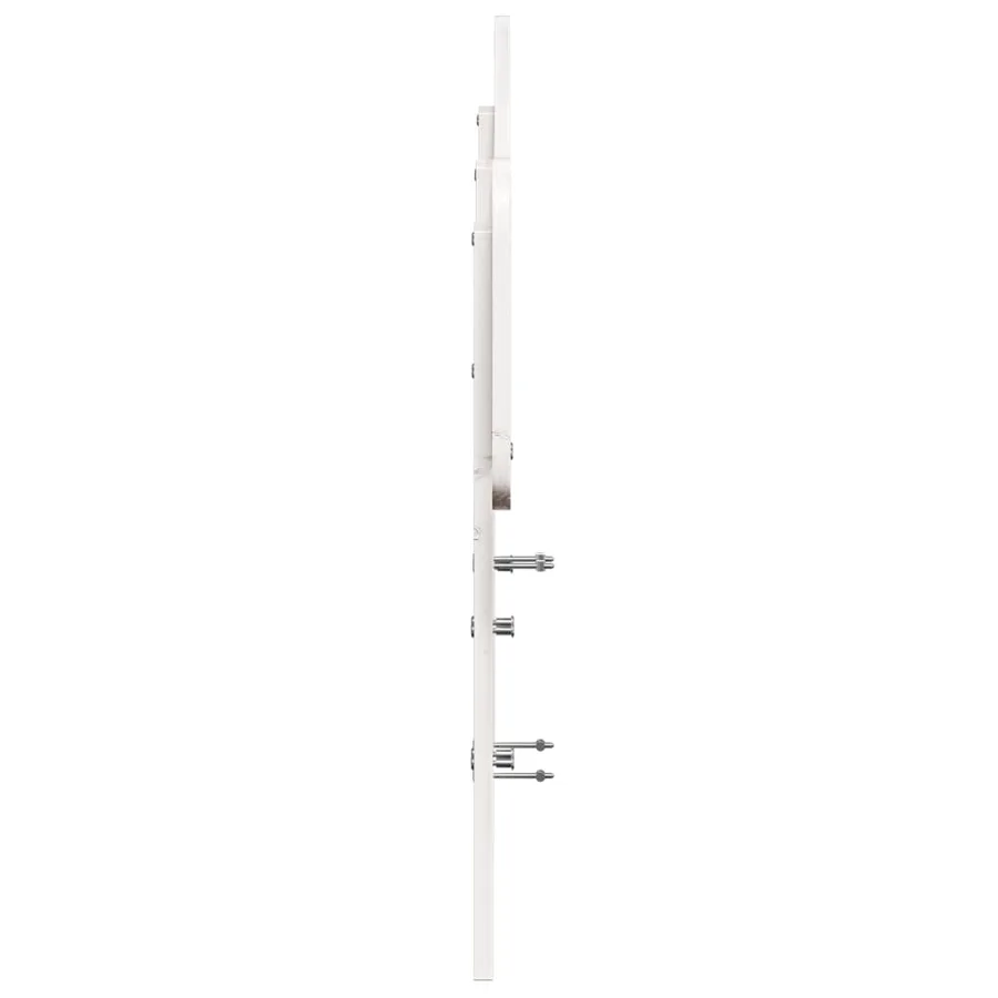 Tête de lit blanc 135 cm bois massif de pin - 5