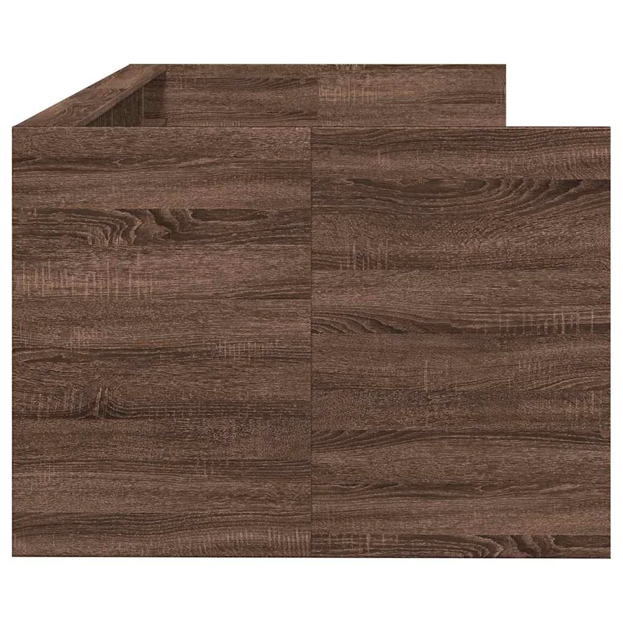 Lit de jour avec tiroirs sans matelas chêne marron 75x190 cm - 5