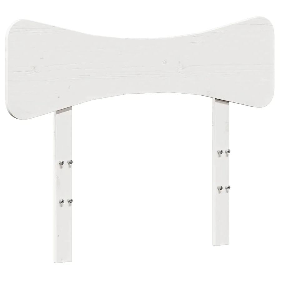 Tête de lit blanc 90 cm bois massif de pin - 2