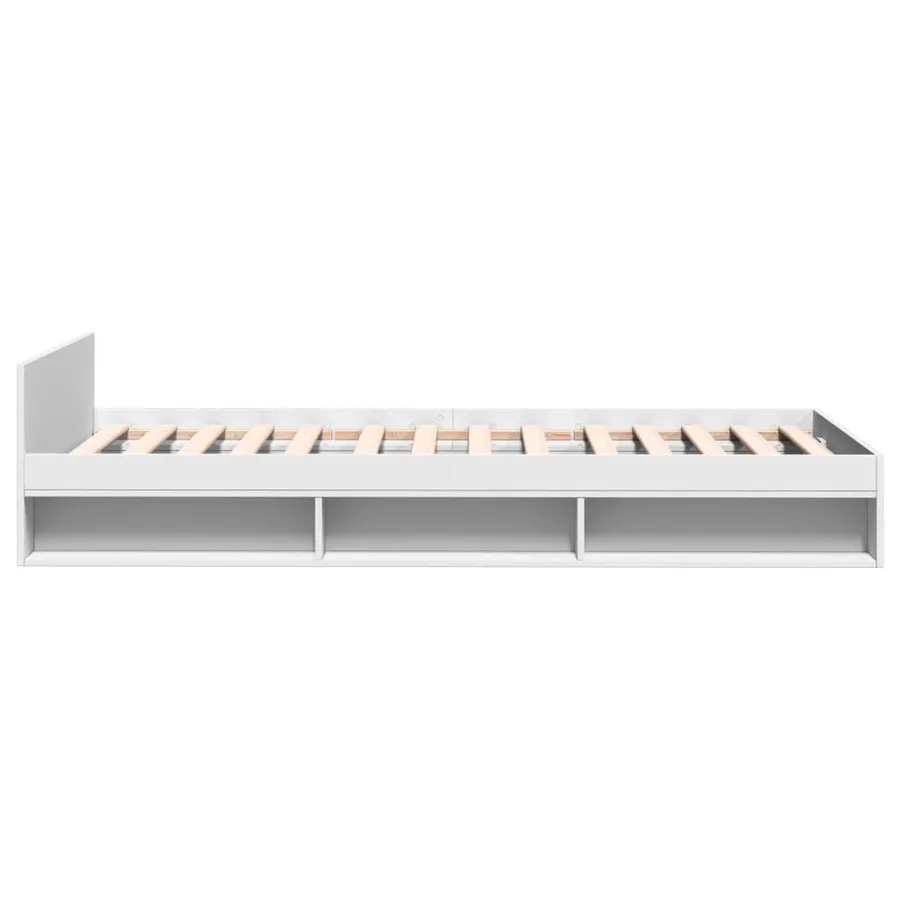 Cadre de lit avec tiroir sans matelas blanc 90x200 cm - 5