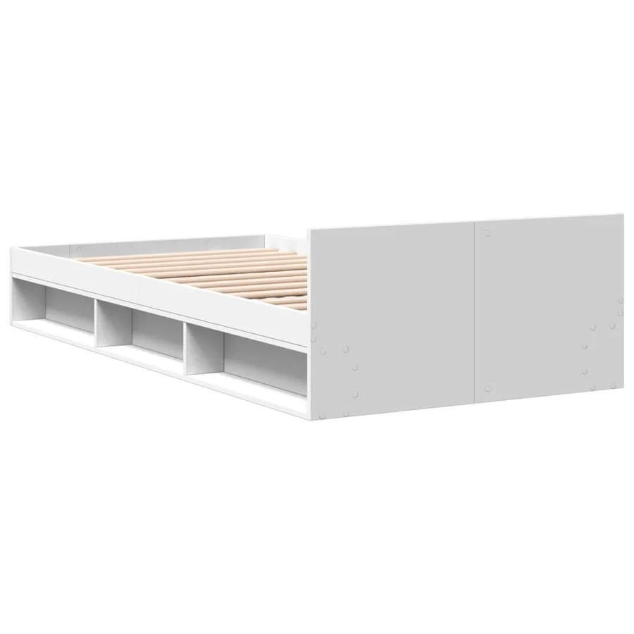 Cadre de lit avec tiroir sans matelas blanc 90x200 cm - 6