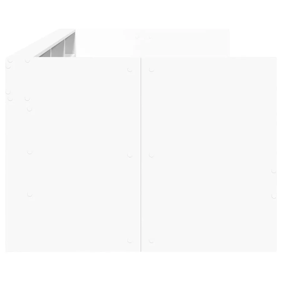 Lit de jour avec tiroirs sans matelas blanc 100x200 cm - 5