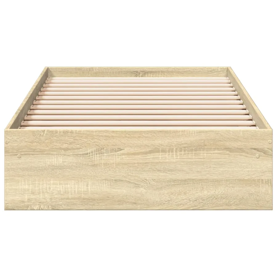 Cadre de lit avec tiroirs sans matelas chêne sonoma 100x200 cm - 4