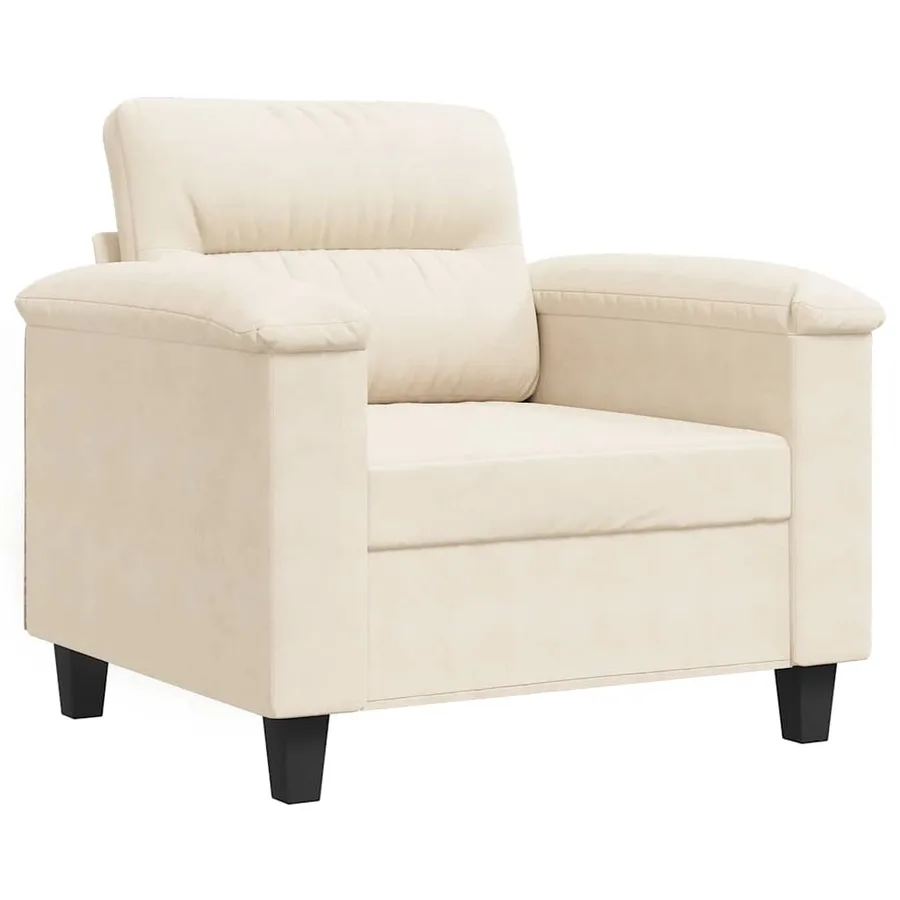 Chaise de canapé beige 60 cm tissu microfibre - 2