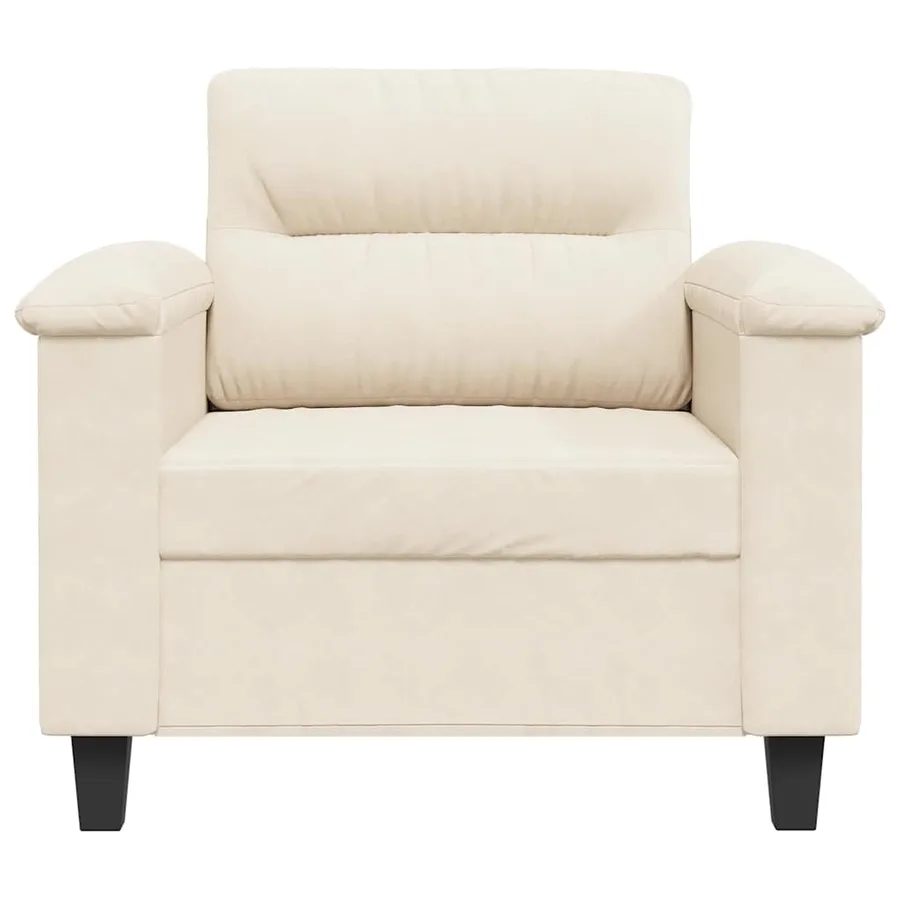 Chaise de canapé beige 60 cm tissu microfibre - 4