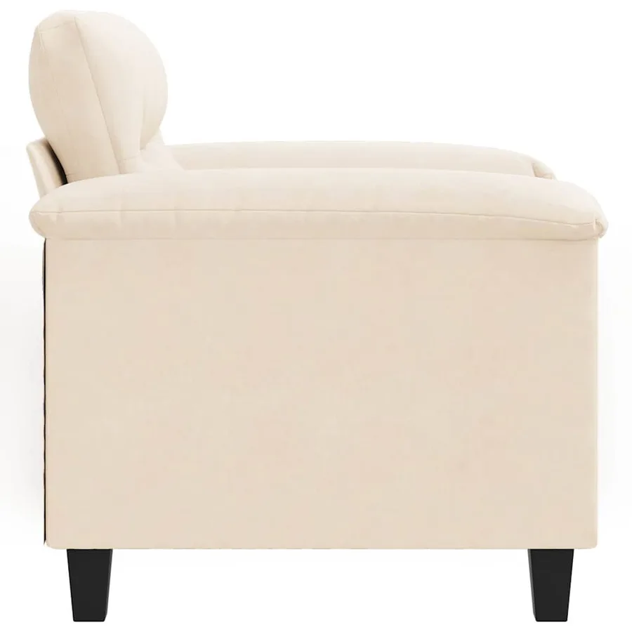 Chaise de canapé beige 60 cm tissu microfibre - 5