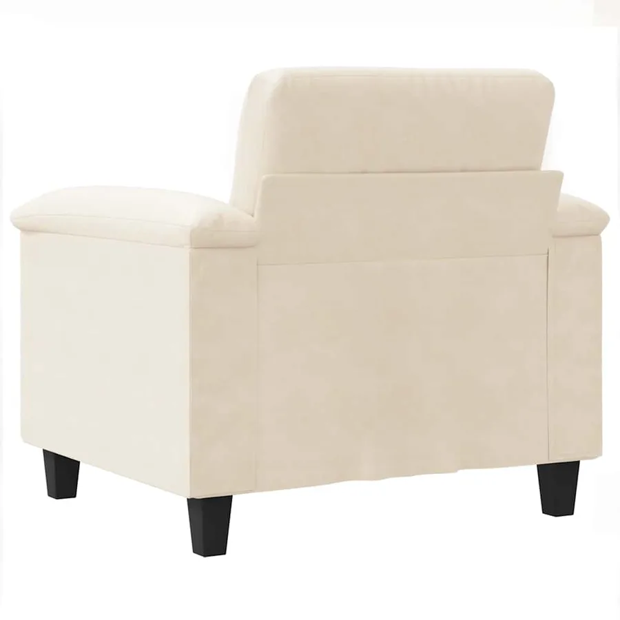 Chaise de canapé beige 60 cm tissu microfibre - 6