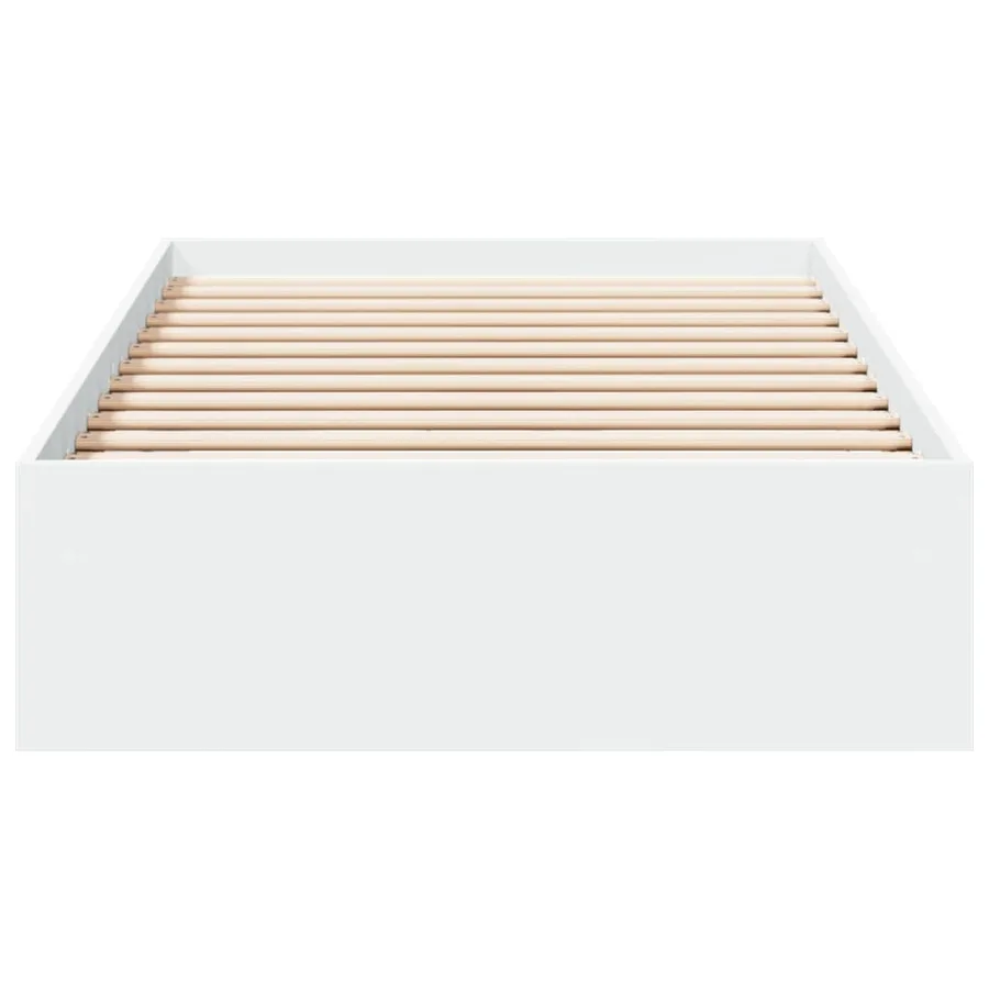 Cadre de lit avec tiroirs sans matelas blanc 90x200 cm - 4