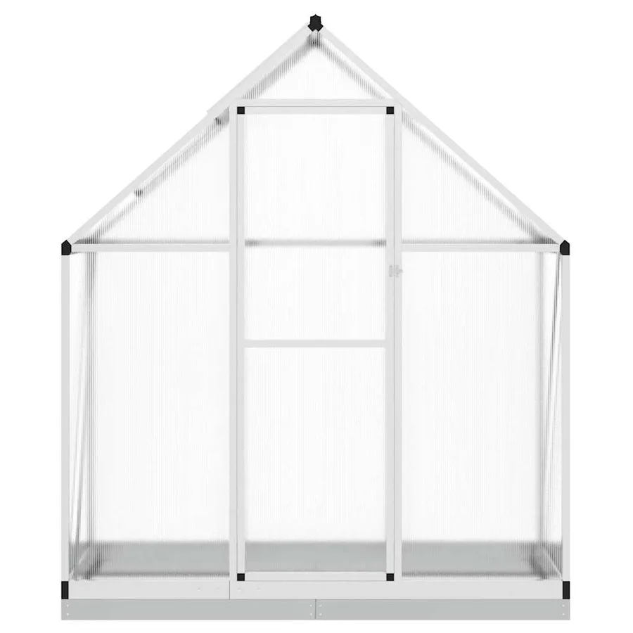 Serre avec cadre de base argenté 169x58x202 cm aluminium - 3