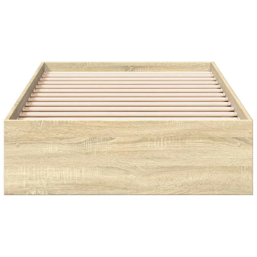 Cadre de lit avec tiroirs sans matelas chêne sonoma 90x190 cm - 4