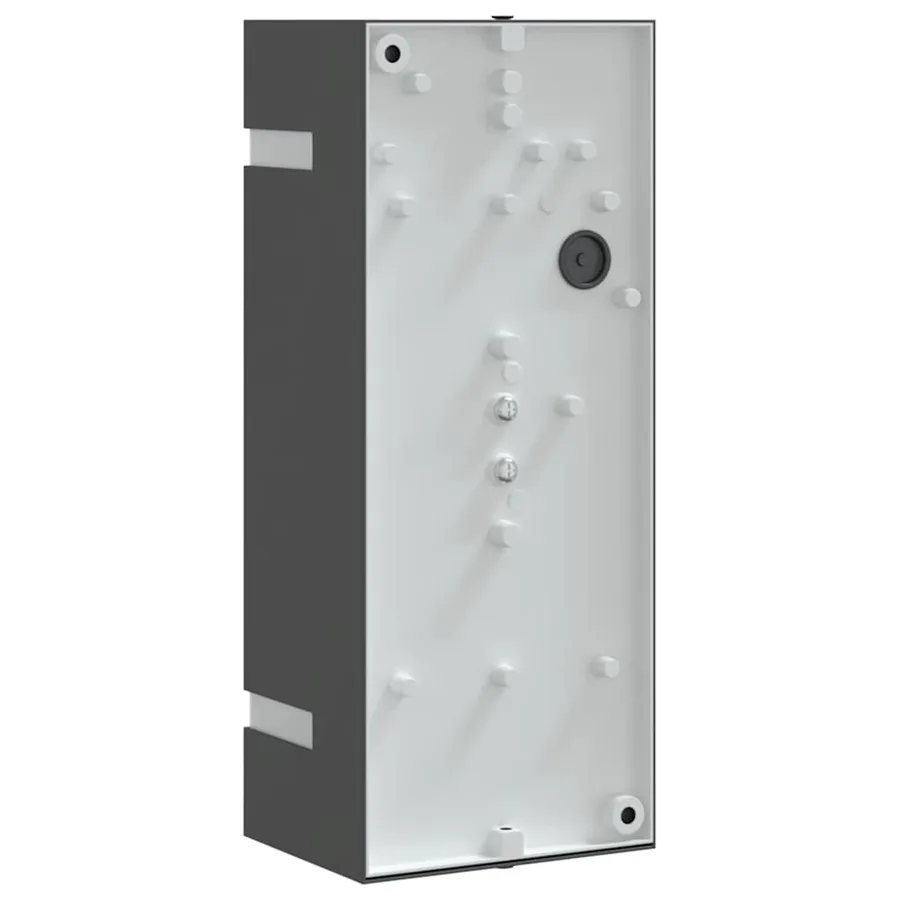 Applique murale d'extérieur noir acier inoxydable - 6