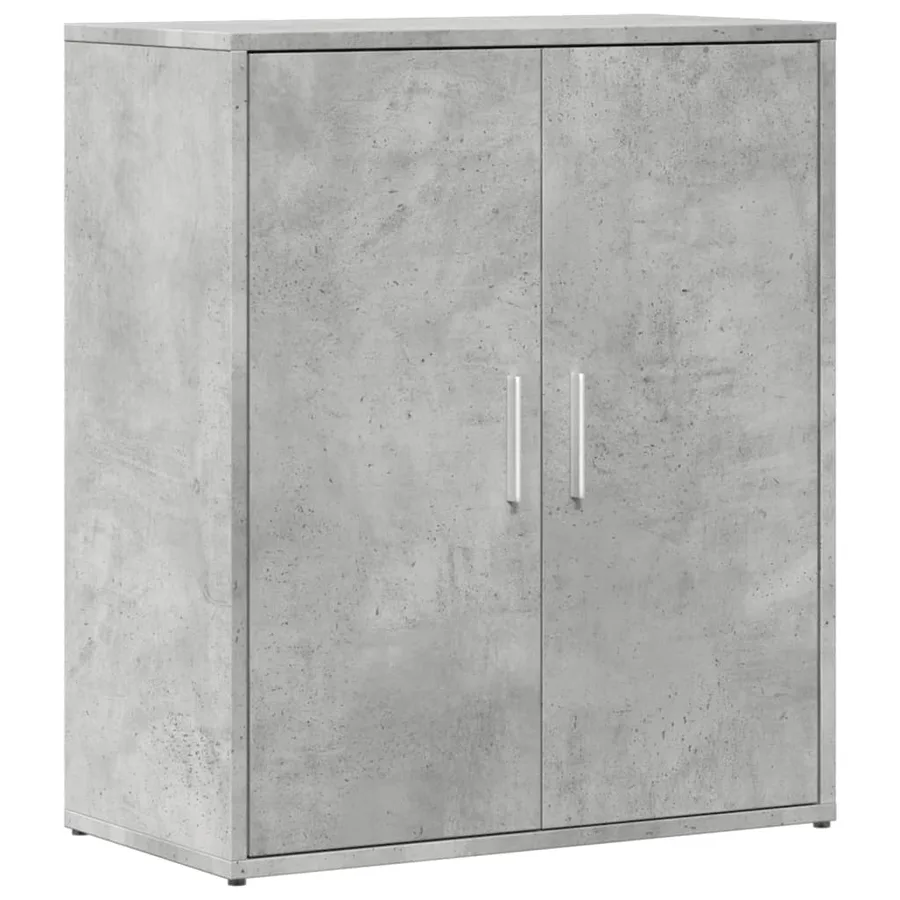 Buffet gris béton 60x31x70 cm bois d'ingénierie - 2