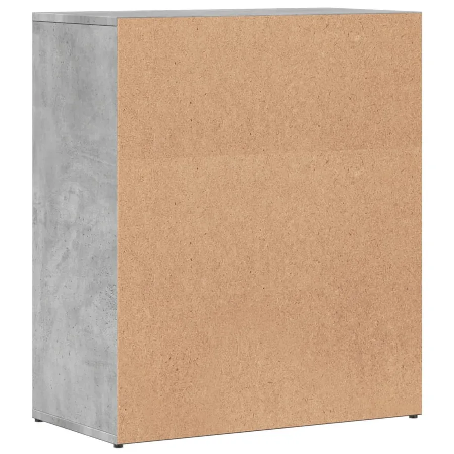 Buffet gris béton 60x31x70 cm bois d'ingénierie - 7