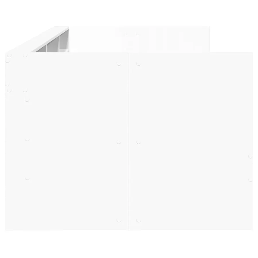 Lit de jour avec tiroirs sans matelas blanc 90x190 cm - 5