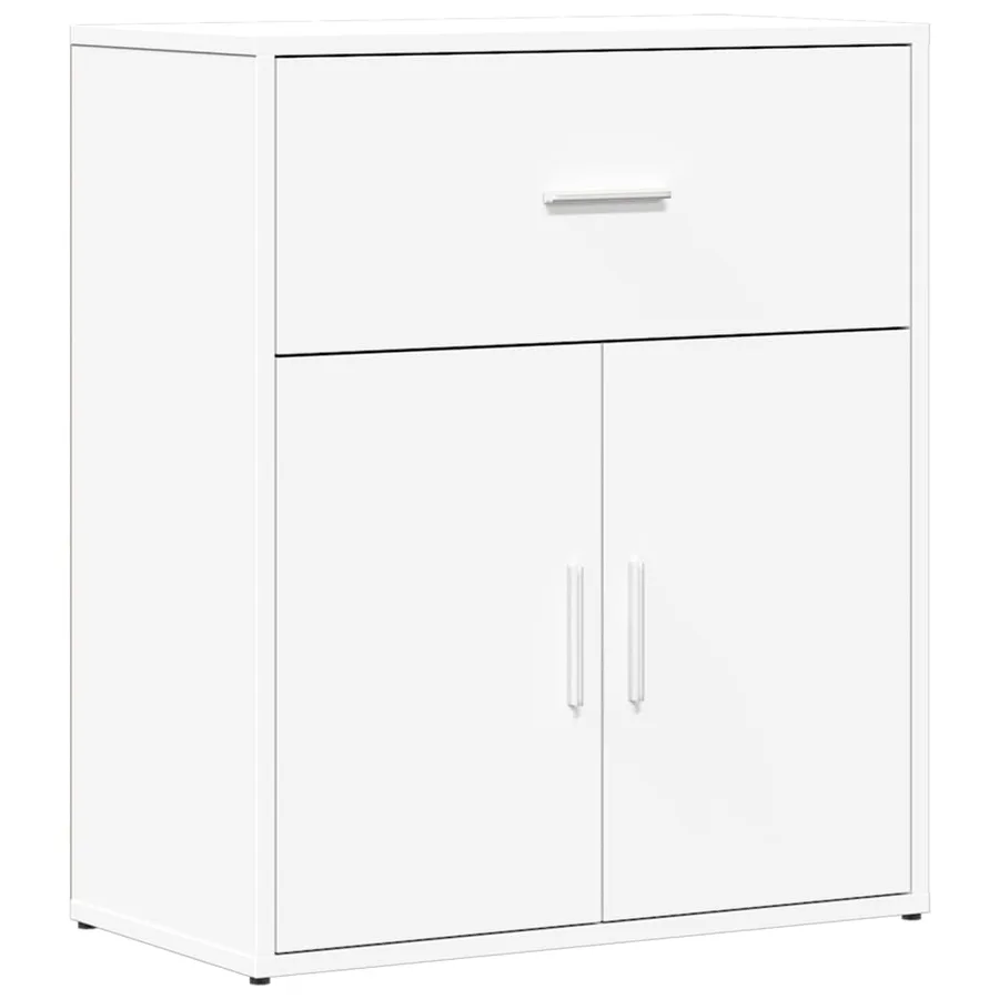 Buffets 2 pcs blanc 60x31x70 cm bois d'ingénierie - 4