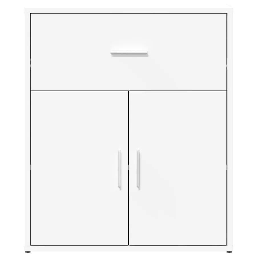 Buffets 2 pcs blanc 60x31x70 cm bois d'ingénierie - 5