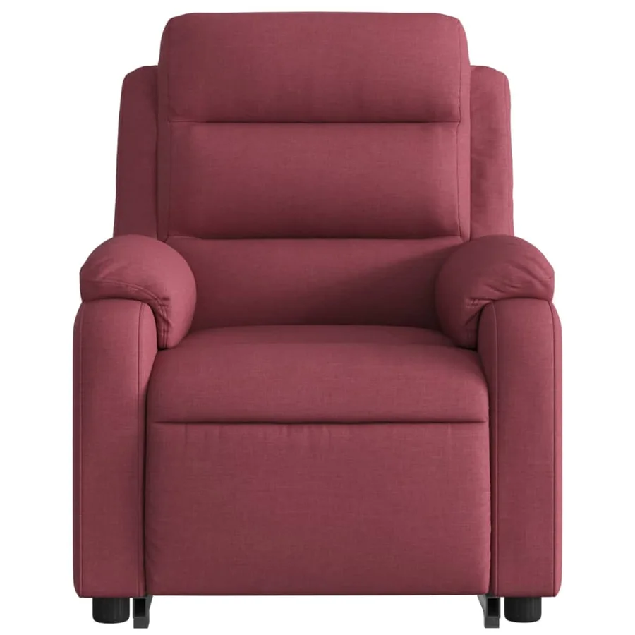 Fauteuil inclinable de massage Rouge bordeaux Tissu - 9