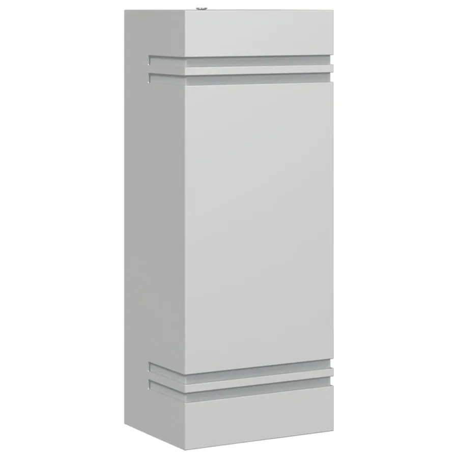 Applique murale d'extérieur argenté acier inoxydable - 2