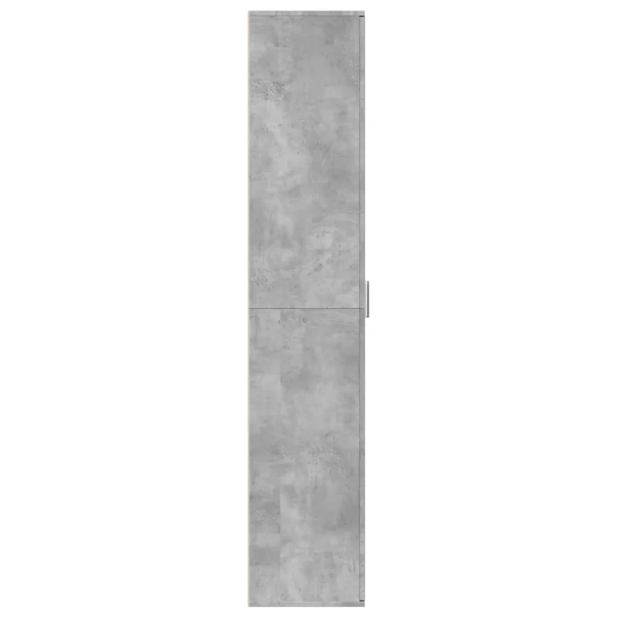 Buffet haut gris béton 60x35x180 cm bois d'ingénierie - 4