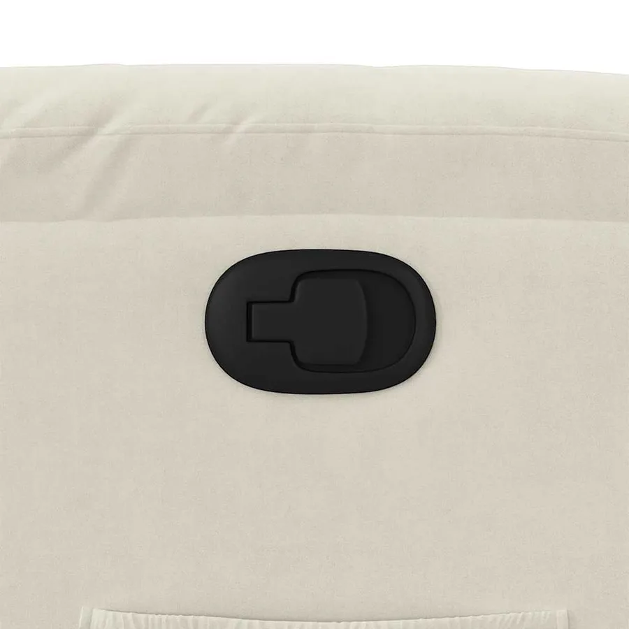 Fauteuil inclinable Crème Velours - 9