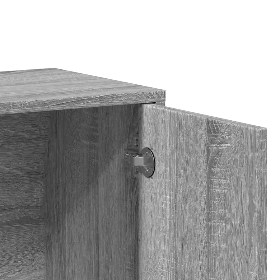 Buffets 2 pcs sonoma gris 60x31x70 cm bois d'ingénierie - 8