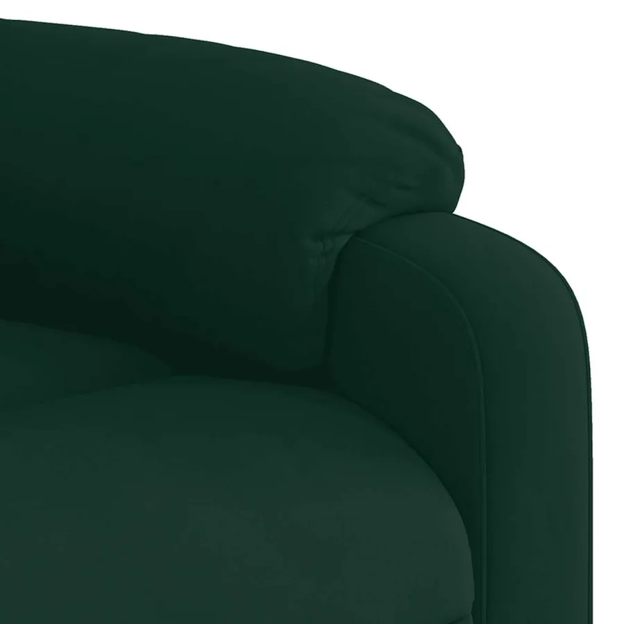 Fauteuil inclinable Vert foncé Velours - 11