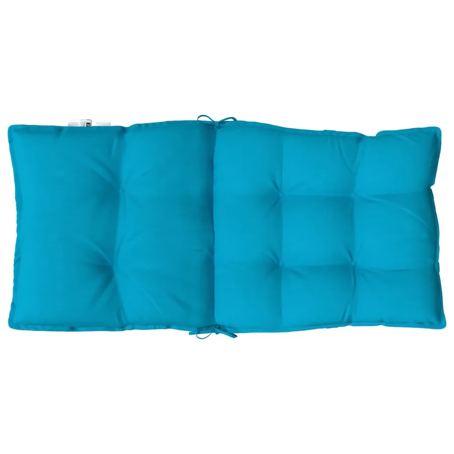 Coussins de chaise à dossier bas lot de 2 bleu clair - 6