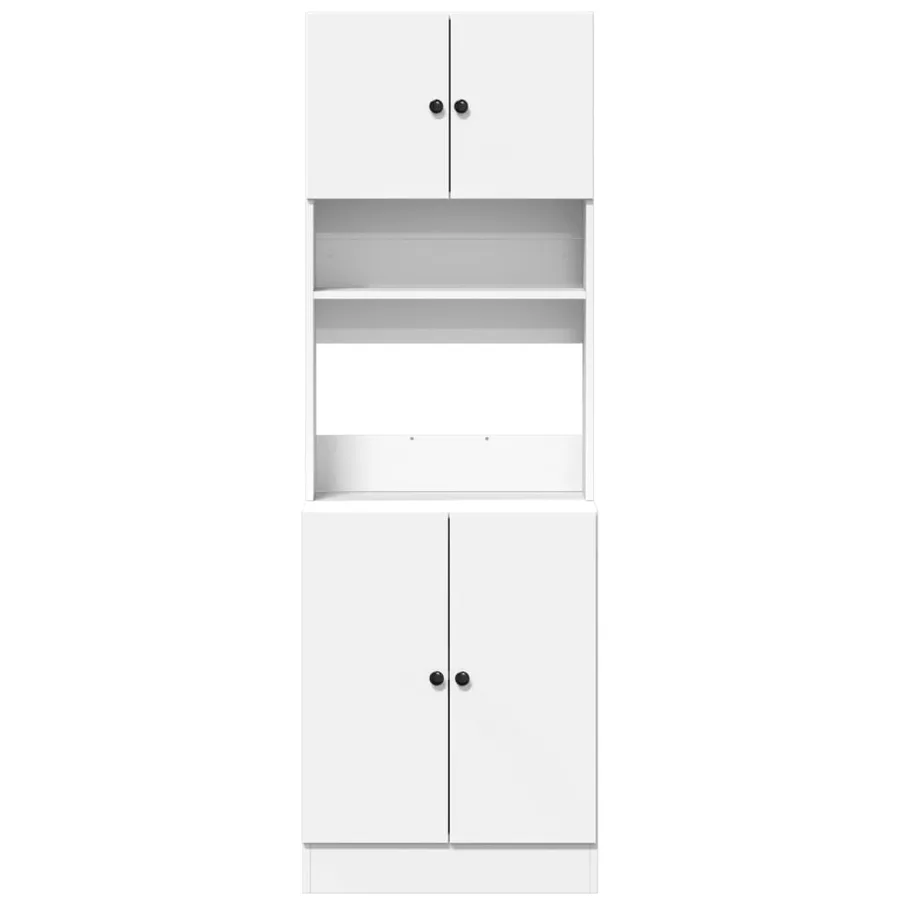 Armoire de cuisine blanc 60x50x180 cm bois d'ingénierie - 4