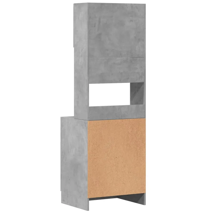 Armoire de cuisine gris béton 60x50x180 cm bois d'ingénierie - 6