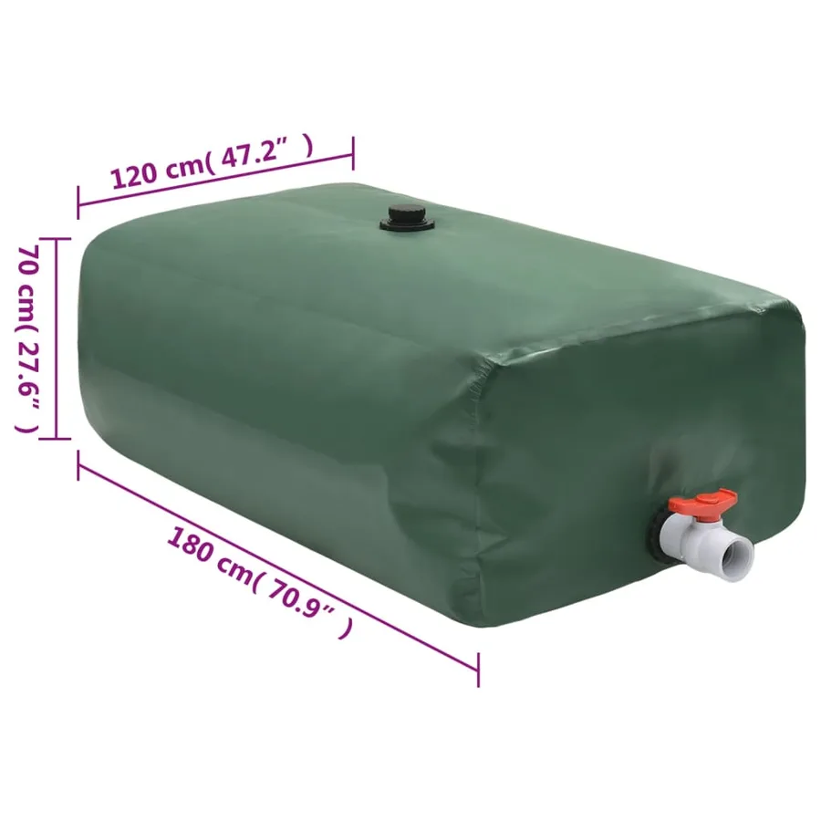 Réservoir d'eau avec robinet pliable 1500 L PVC - 7