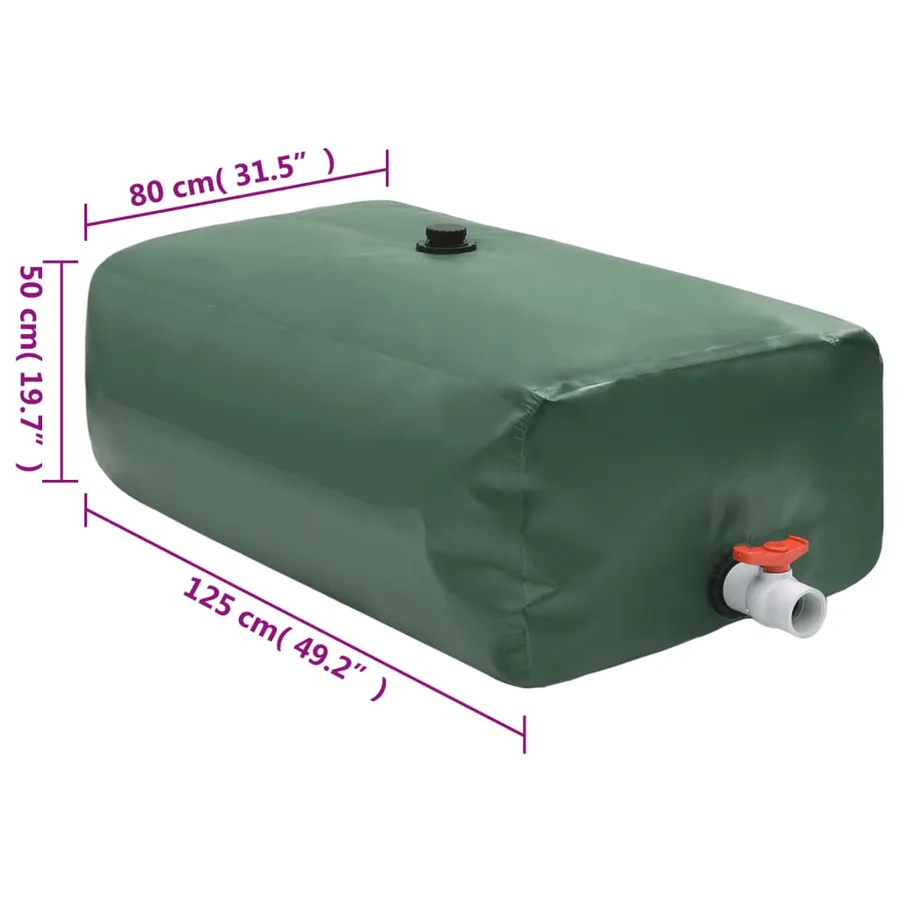 Réservoir d'eau avec robinet pliable 500 L PVC - 7