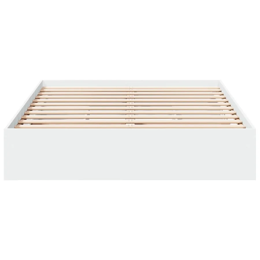 Cadre de lit avec tiroirs sans matelas blanc 120x190 cm - 4