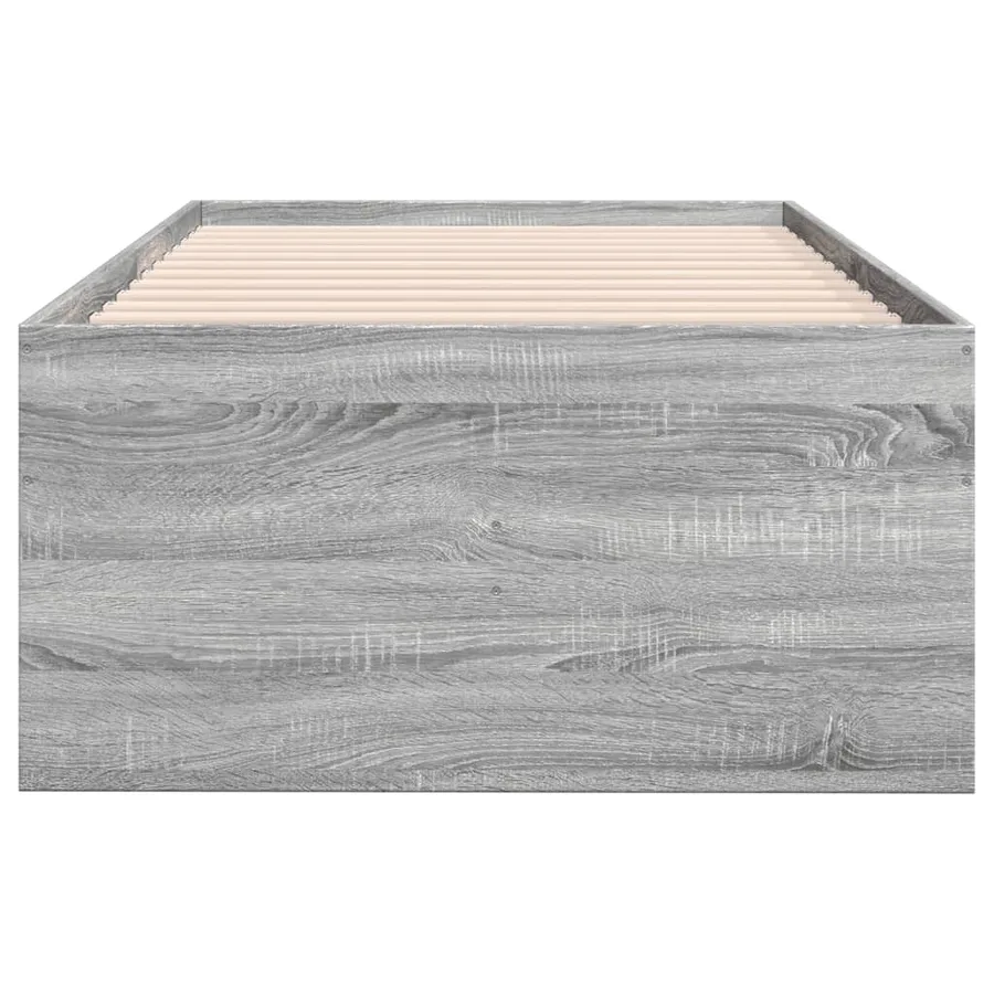Lit de jour avec tiroirs sans matelas sonoma gris 100x200 cm - 5