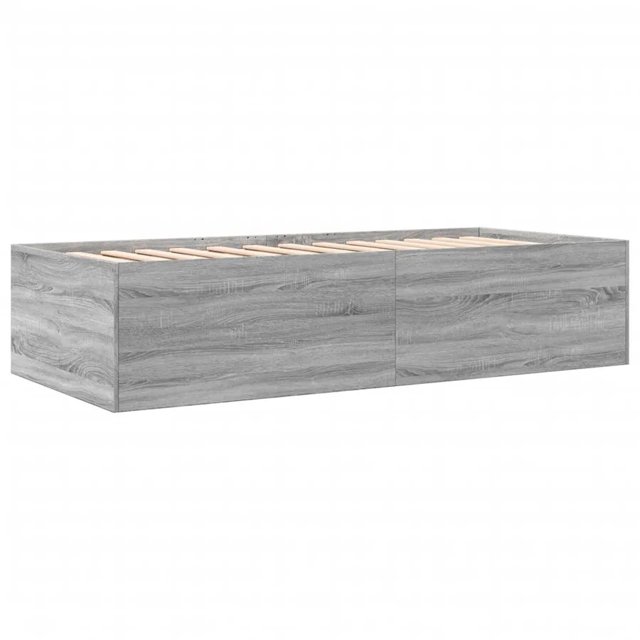 Lit de jour avec tiroirs sans matelas sonoma gris 100x200 cm - 6