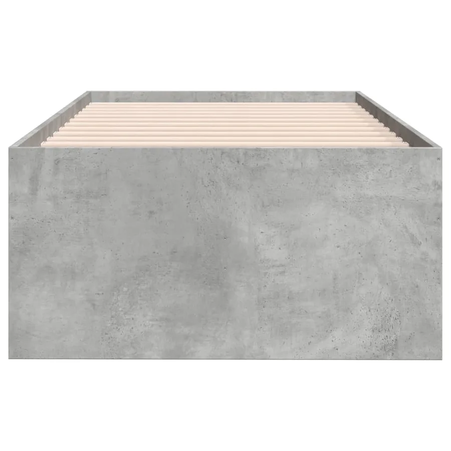 Lit de jour avec tiroirs sans matelas gris béton 100x200 cm - 5