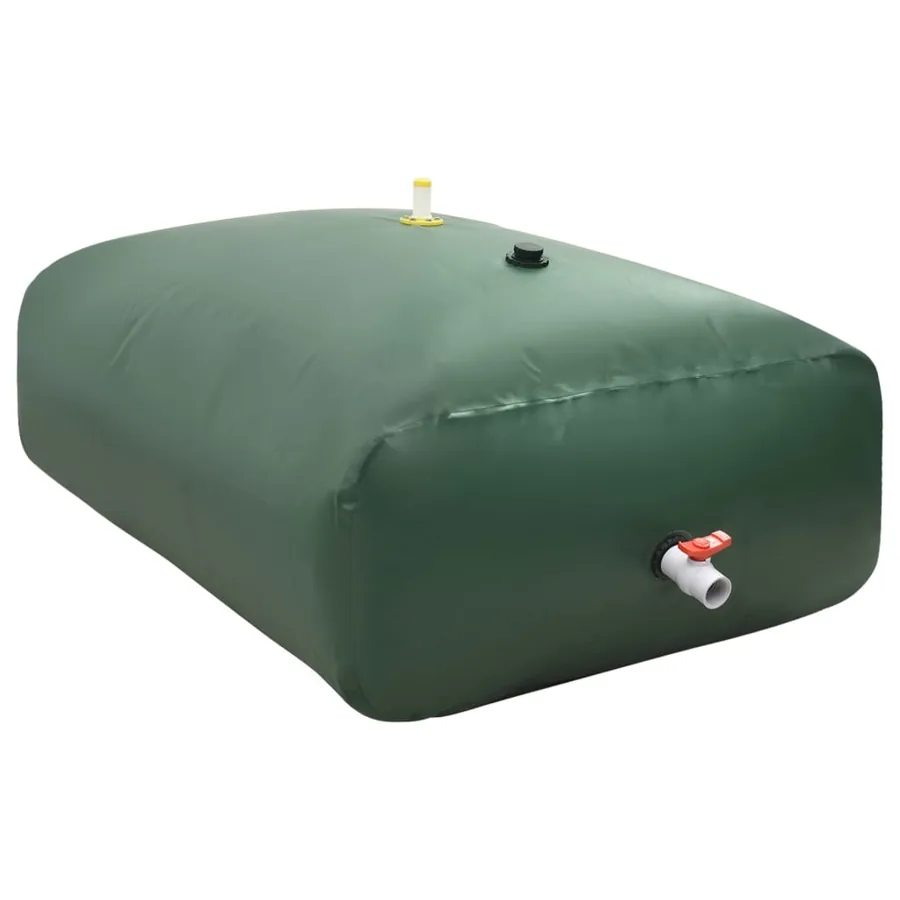 Réservoir d'eau avec robinet pliable 2100 L PVC