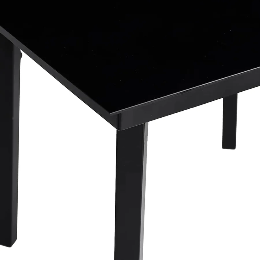 Ensemble à manger de jardin avec coussins 3 pcs Noir - 7