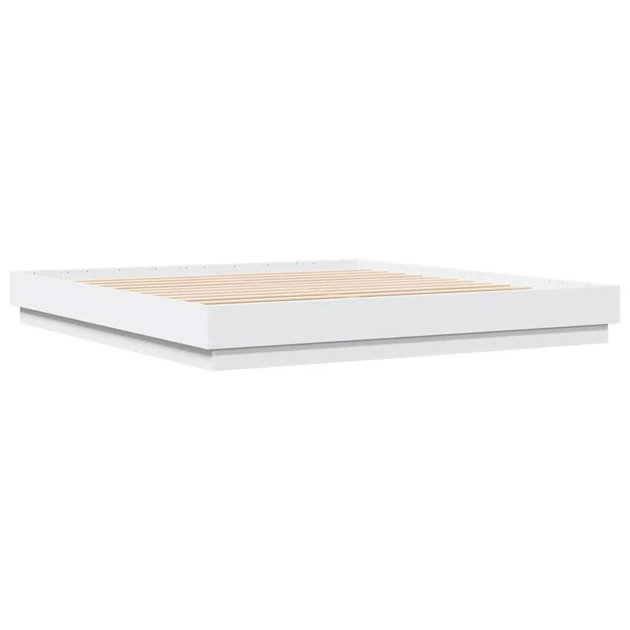 Cadre de lit sans matelas blanc 180x200 cm - 2
