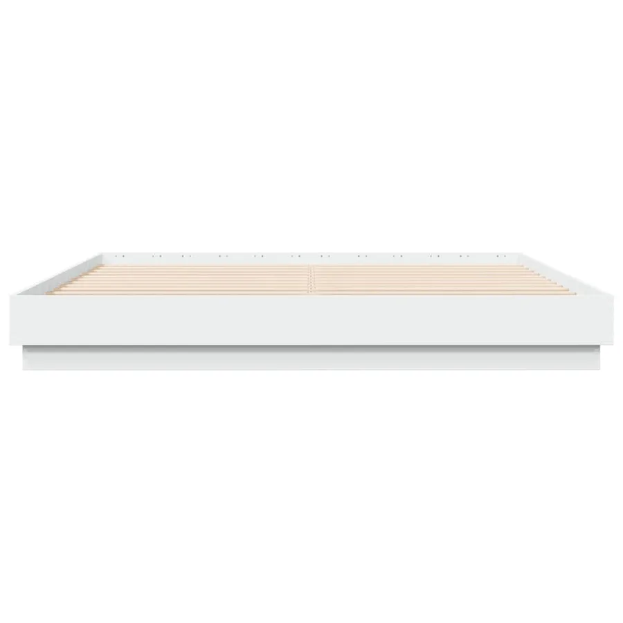 Cadre de lit sans matelas blanc 180x200 cm - 3