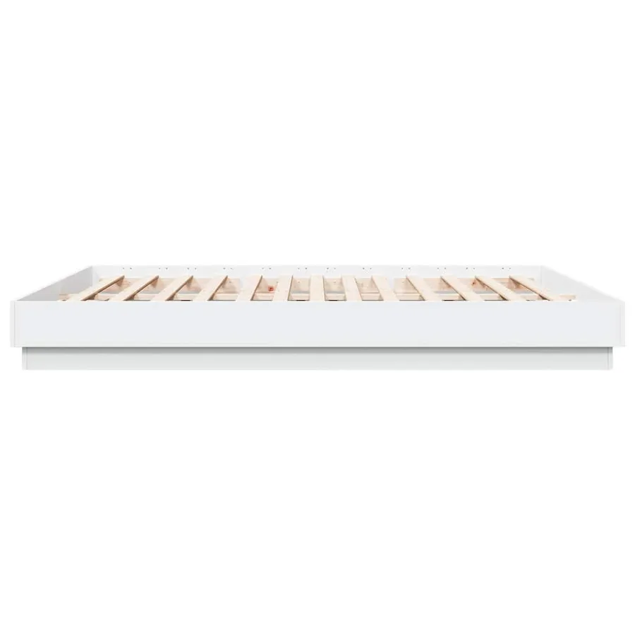 Cadre de lit sans matelas blanc 180x200 cm - 4