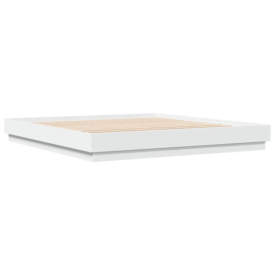Cadre de lit sans matelas blanc 180x200 cm - 5