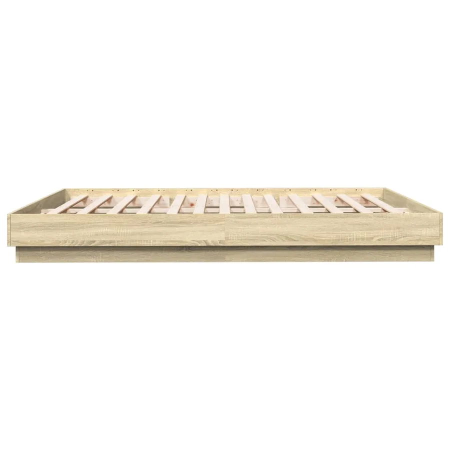 Cadre de lit sans matelas chêne sonoma 180x200 cm - 5