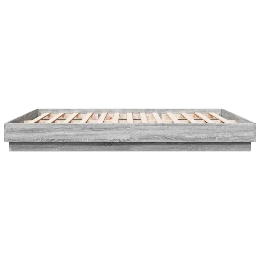 Cadre de lit sans matelas sonoma gris 180x200 cm - 5