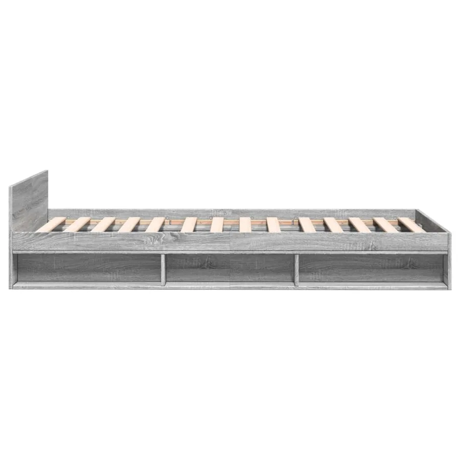 Cadre de lit avec tiroir sans matelas sonoma gris 90x190 cm - 5