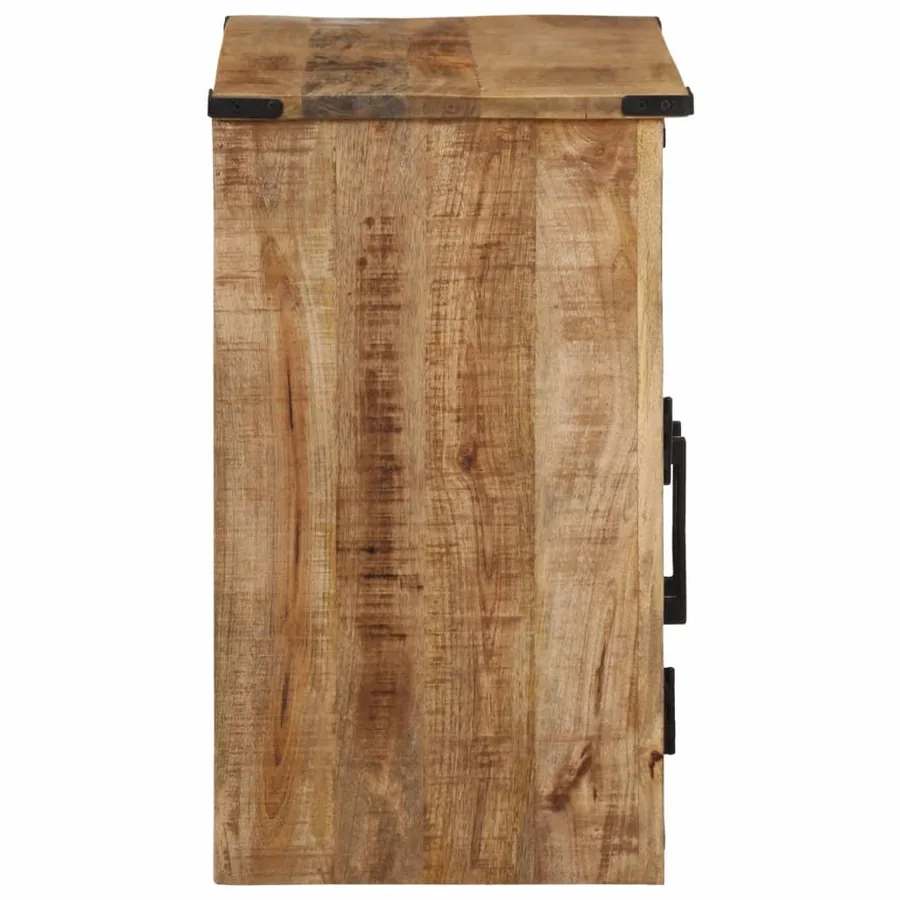 Buffet avec 2 tiroirs 55x35x60 cm bois massif de manguier - 4