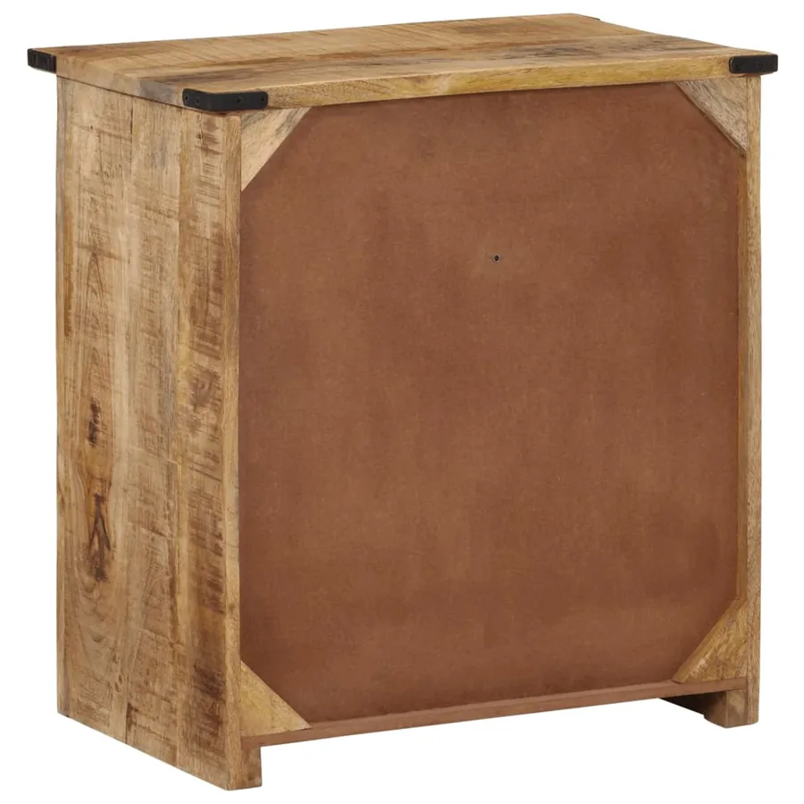 Buffet avec 2 tiroirs 55x35x60 cm bois massif de manguier - 5