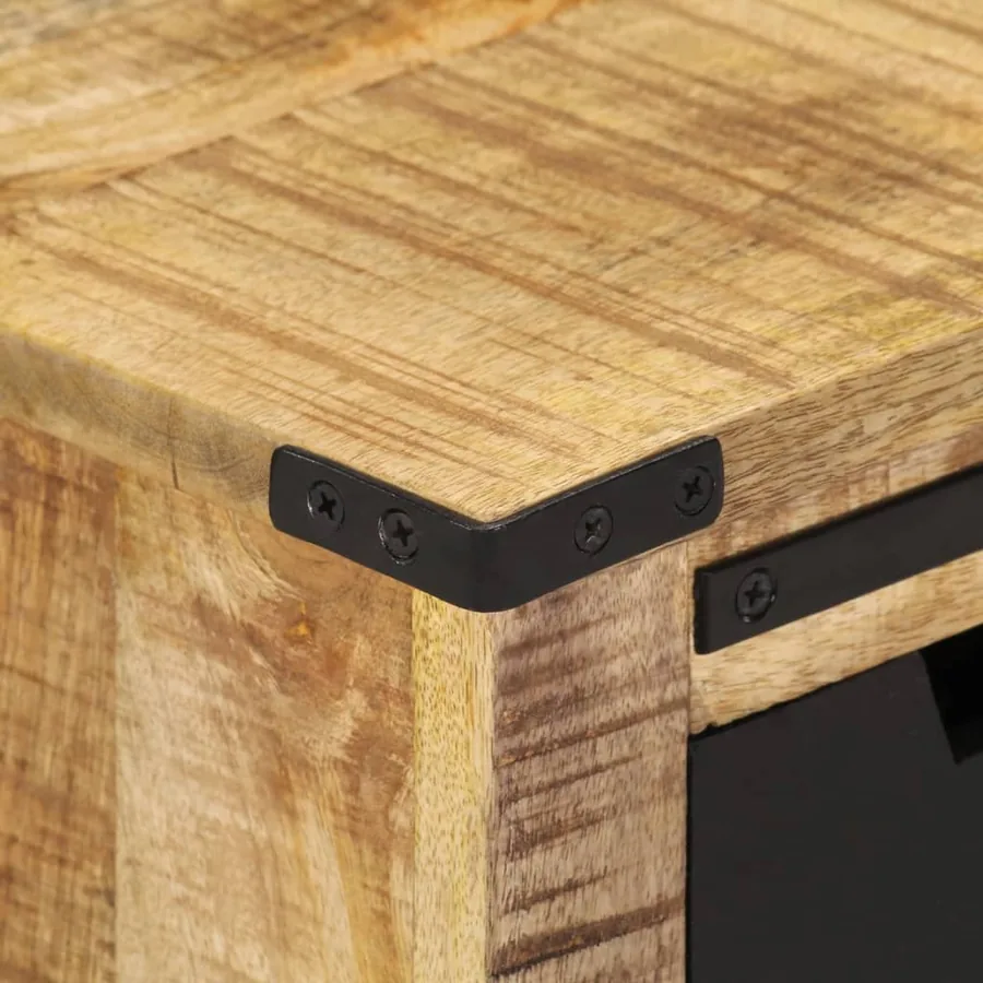Buffet avec 2 tiroirs 55x35x60 cm bois massif de manguier - 6