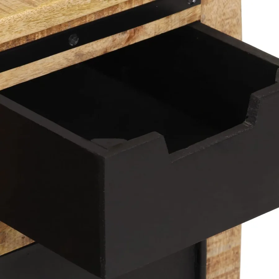 Buffet avec 2 tiroirs 55x35x60 cm bois massif de manguier - 7
